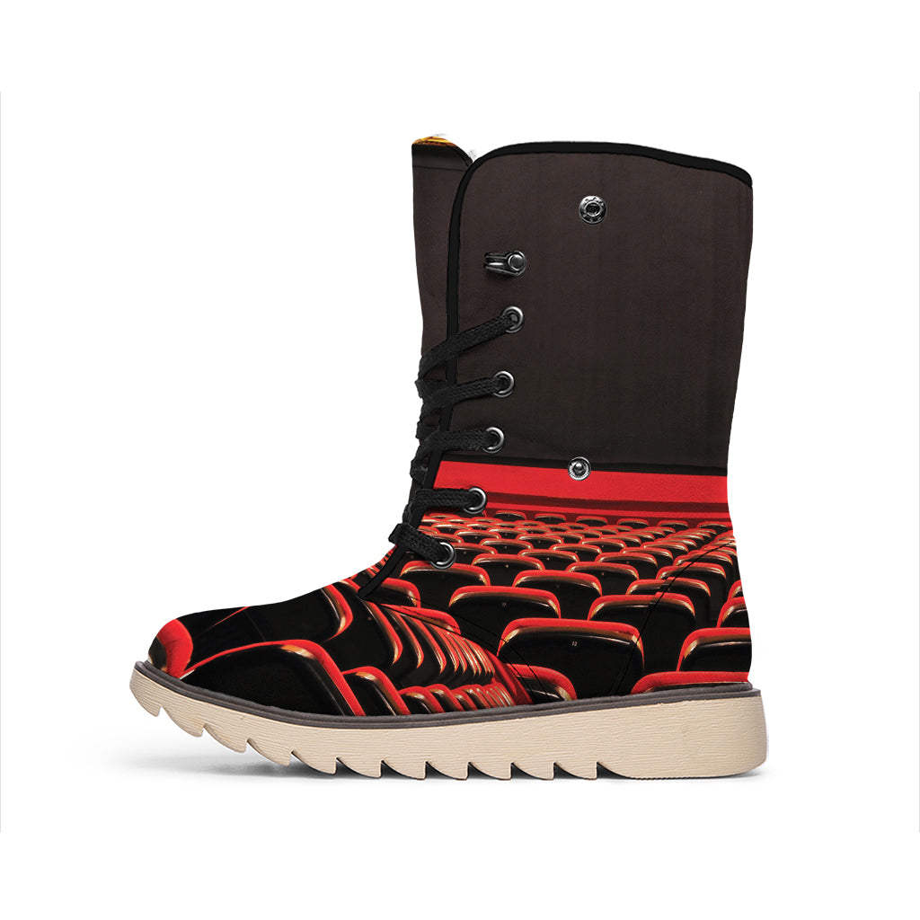 Theatre Stage Print Winter Boots