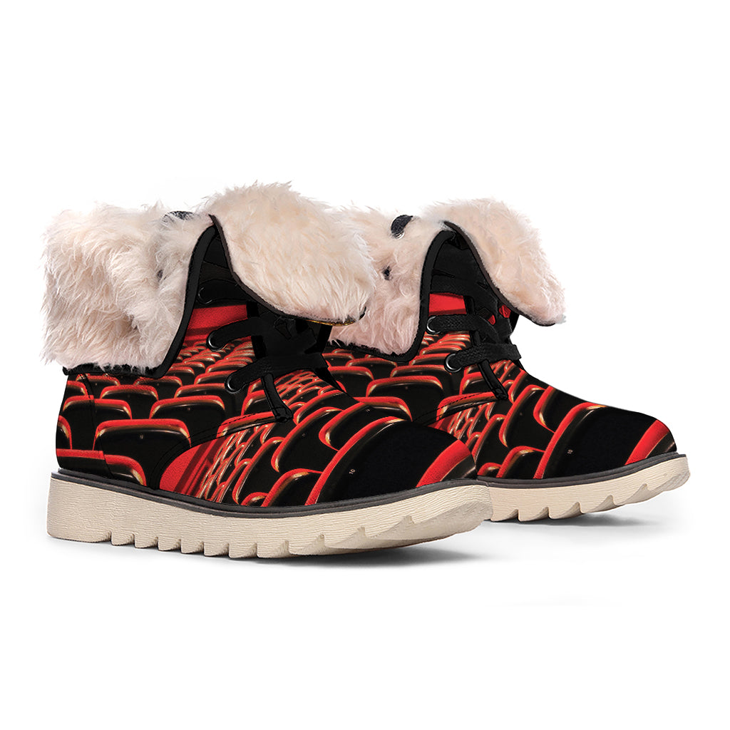Theatre Stage Print Winter Boots