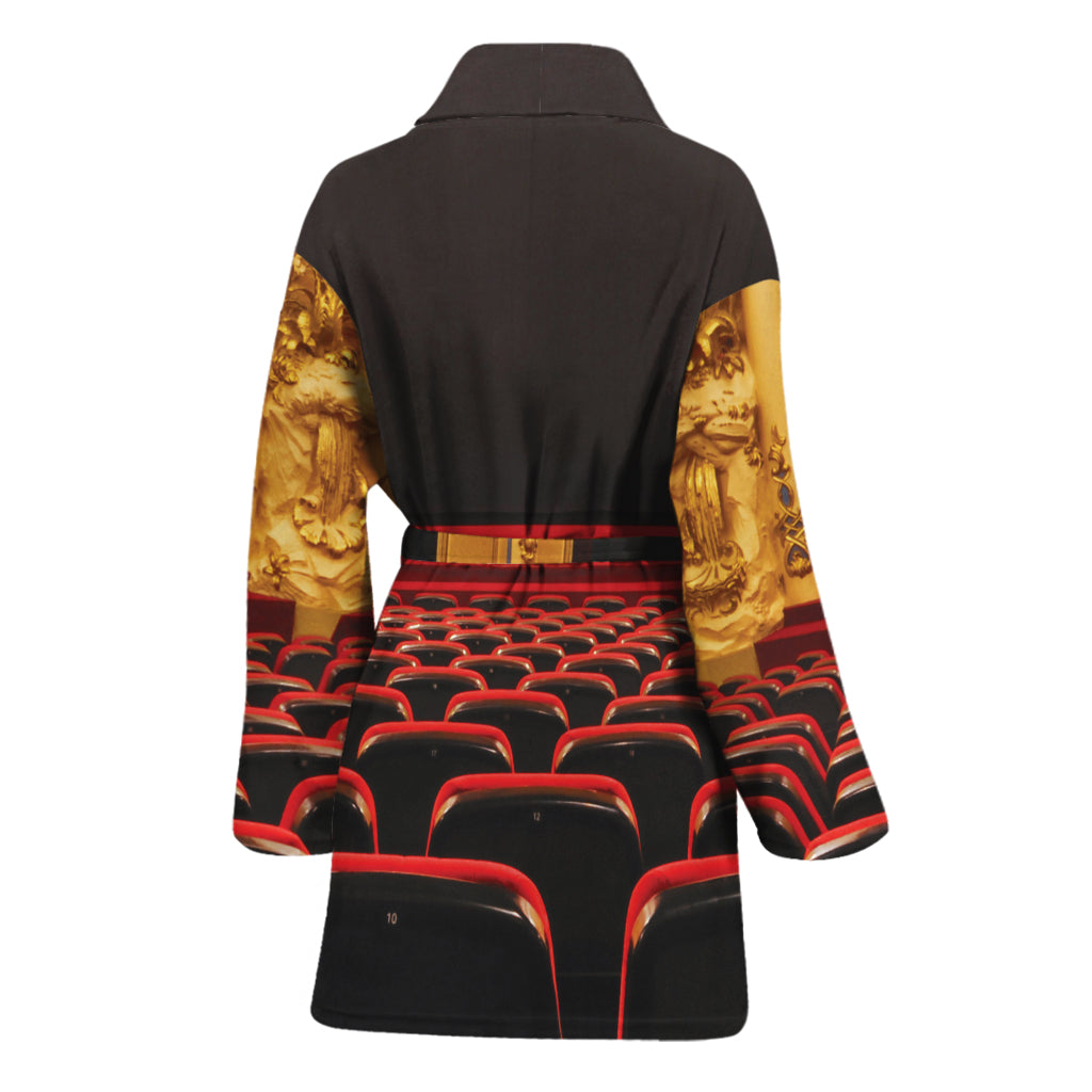 Theatre Stage Print Women's Bathrobe