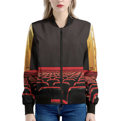 Theatre Stage Print Women's Bomber Jacket
