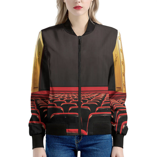 Theatre Stage Print Women's Bomber Jacket