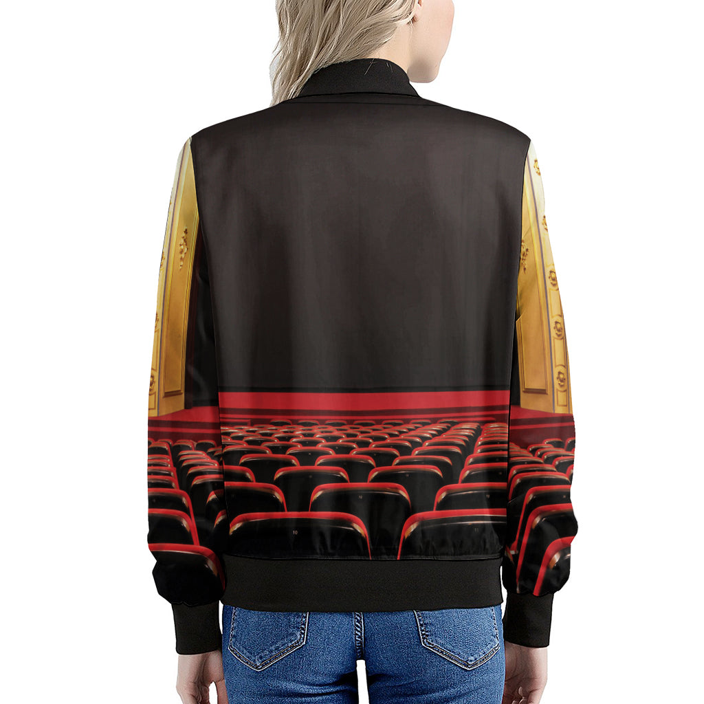 Theatre Stage Print Women's Bomber Jacket