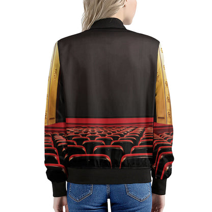 Theatre Stage Print Women's Bomber Jacket