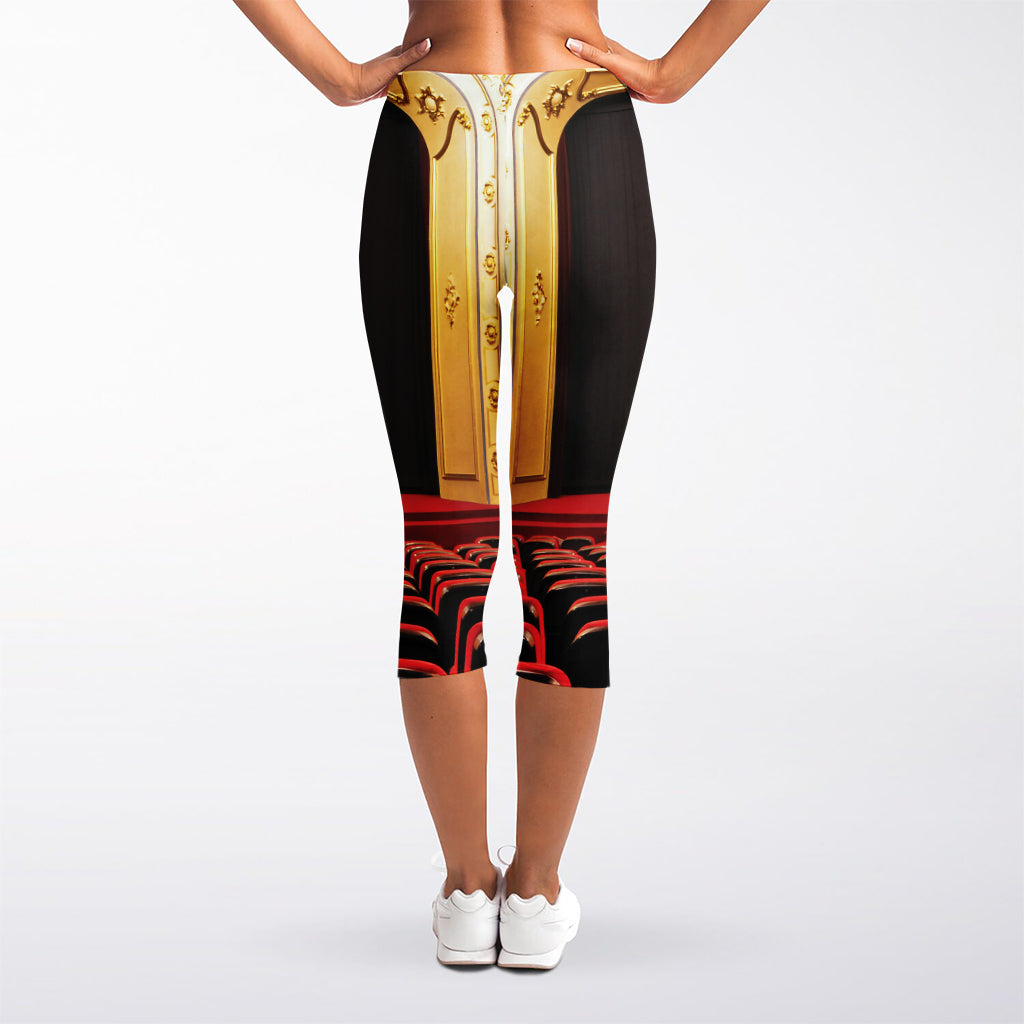 Theatre Stage Print Women's Capri Leggings