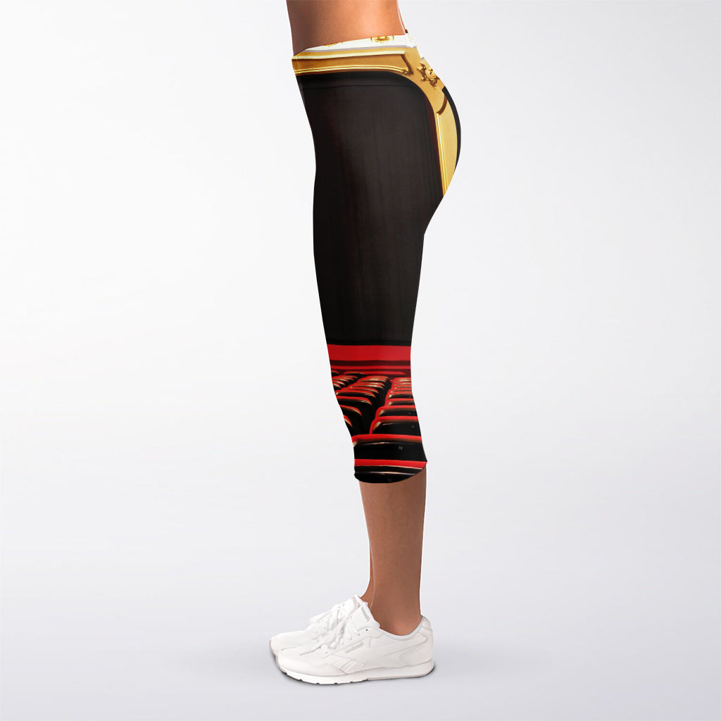 Theatre Stage Print Women's Capri Leggings