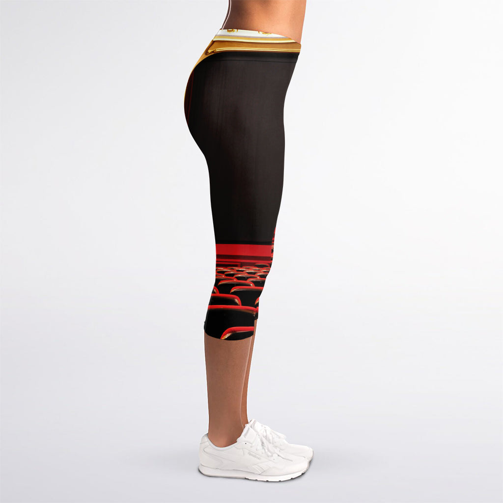 Theatre Stage Print Women's Capri Leggings
