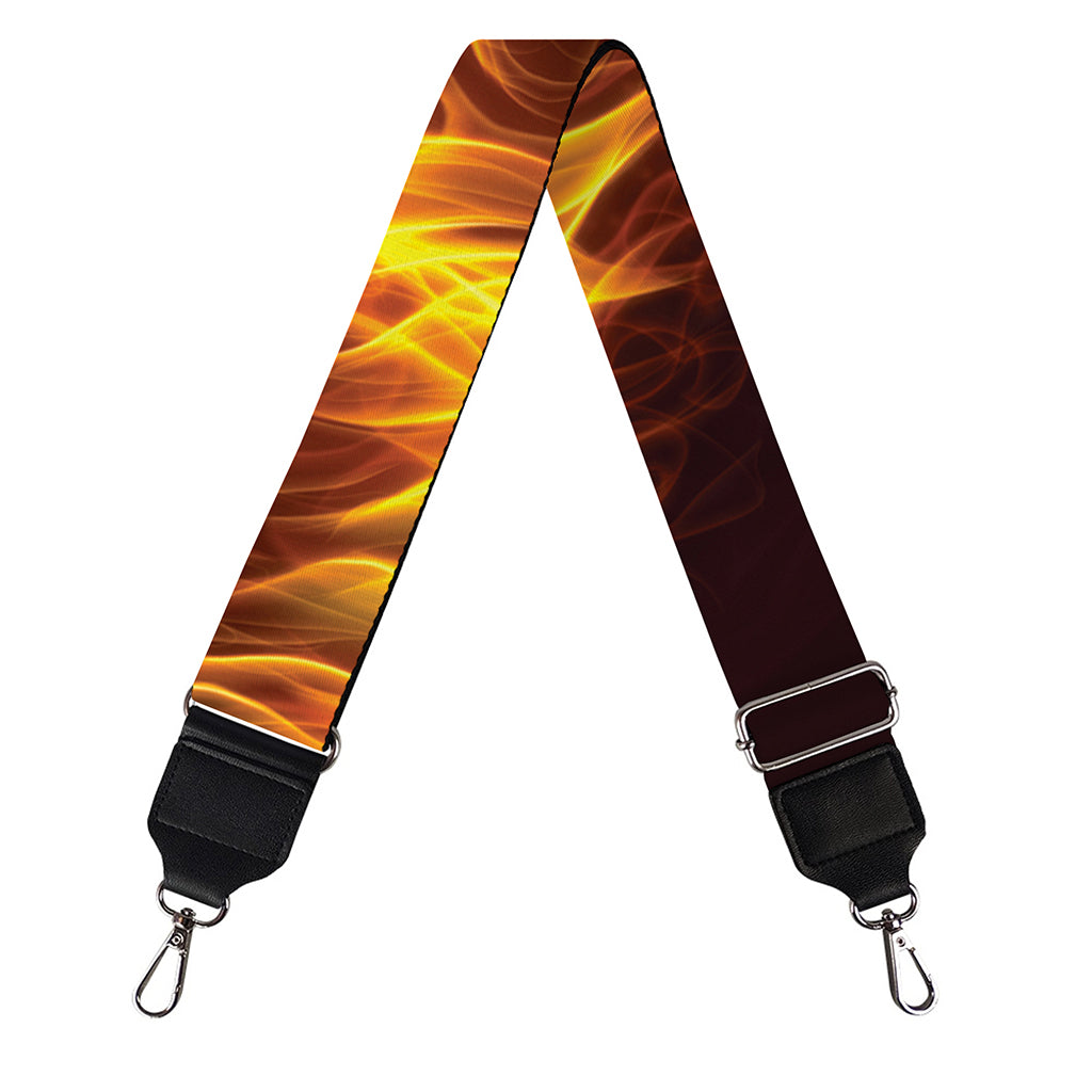 Three Flaming Skull Print Bag Strap