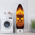 Three Flaming Skull Print Ironing Board Cover