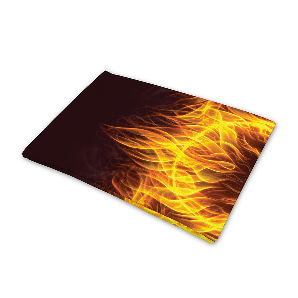 Three Flaming Skull Print Pet Cooling Mat Cover
