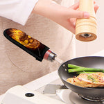 Three Flaming Skull Print Skillet Handle Cover