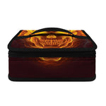 Three Flaming Skull Print Small Lunch Bag