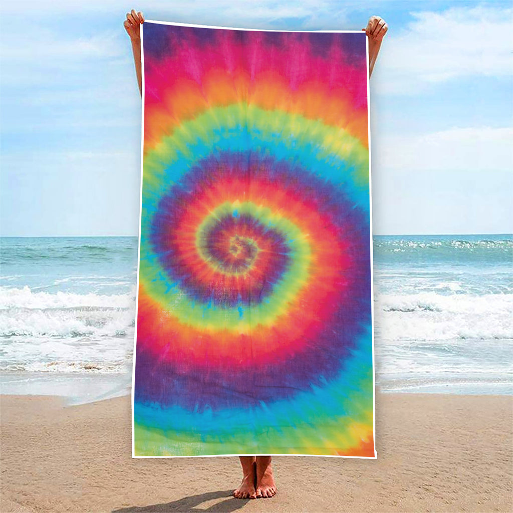 Tie Dye Print Beach Towel