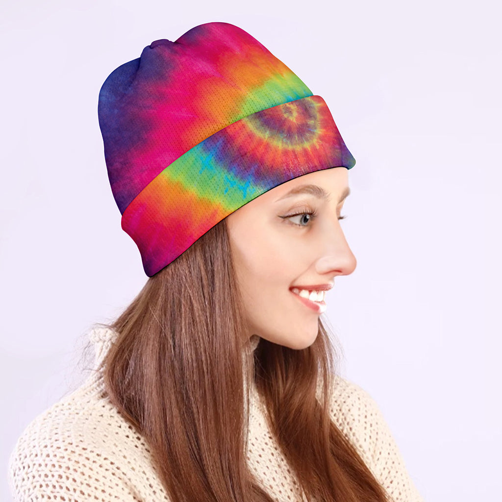 Tie Dye Print Beanie