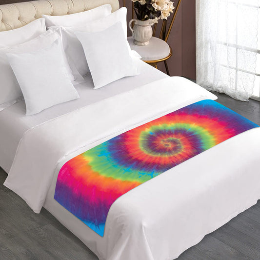 Tie Dye Print Bed Runner