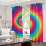 Tie Dye Print Blackout Grommet Curtains