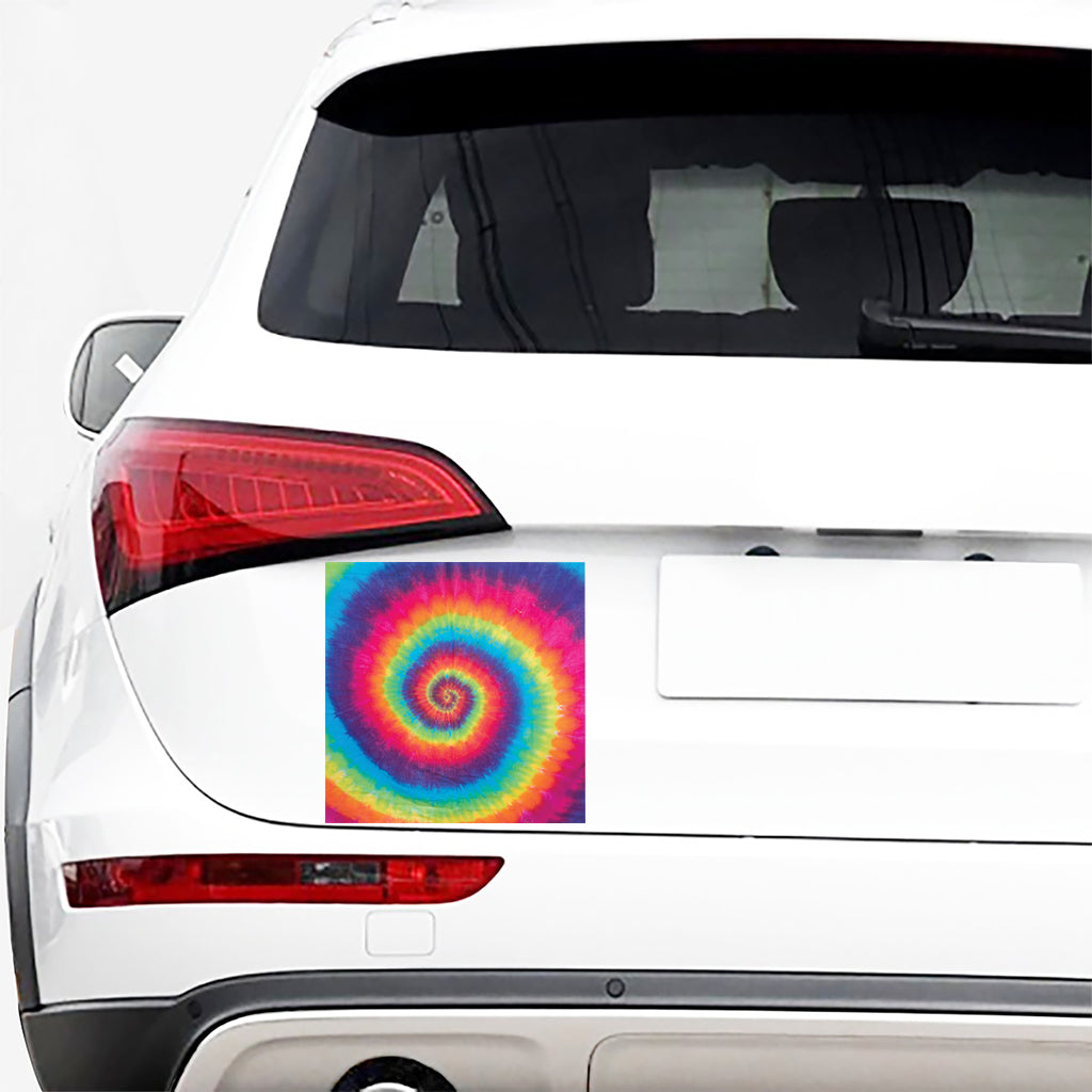 Tie Dye Print Car Sticker
