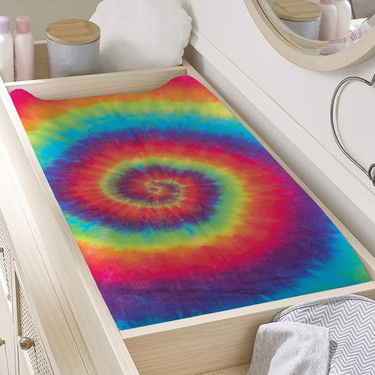 Tie Dye Print Changing Pad Cover