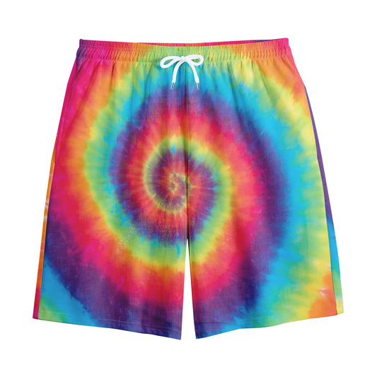 Tie Dye Print Cotton Shorts