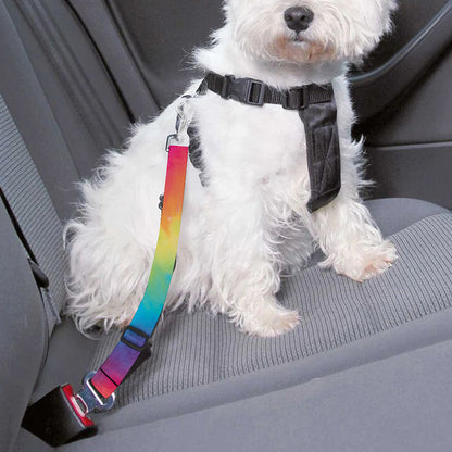 Tie Dye Print Dog Seat Belt