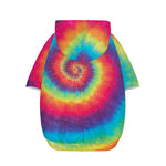 Tie Dye Print Dog Zip Up Hoodie
