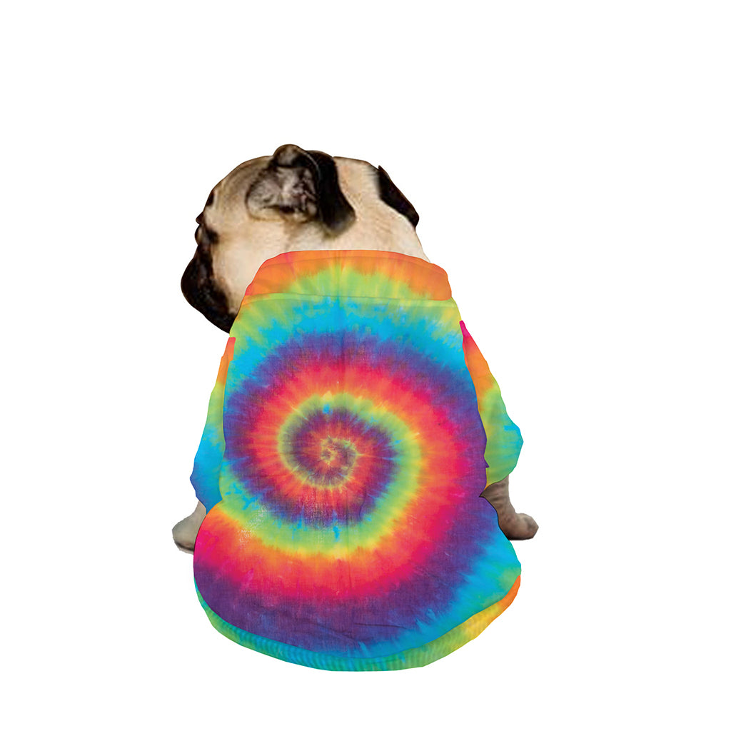 Tie Dye Print Dog Zip Up Jacket