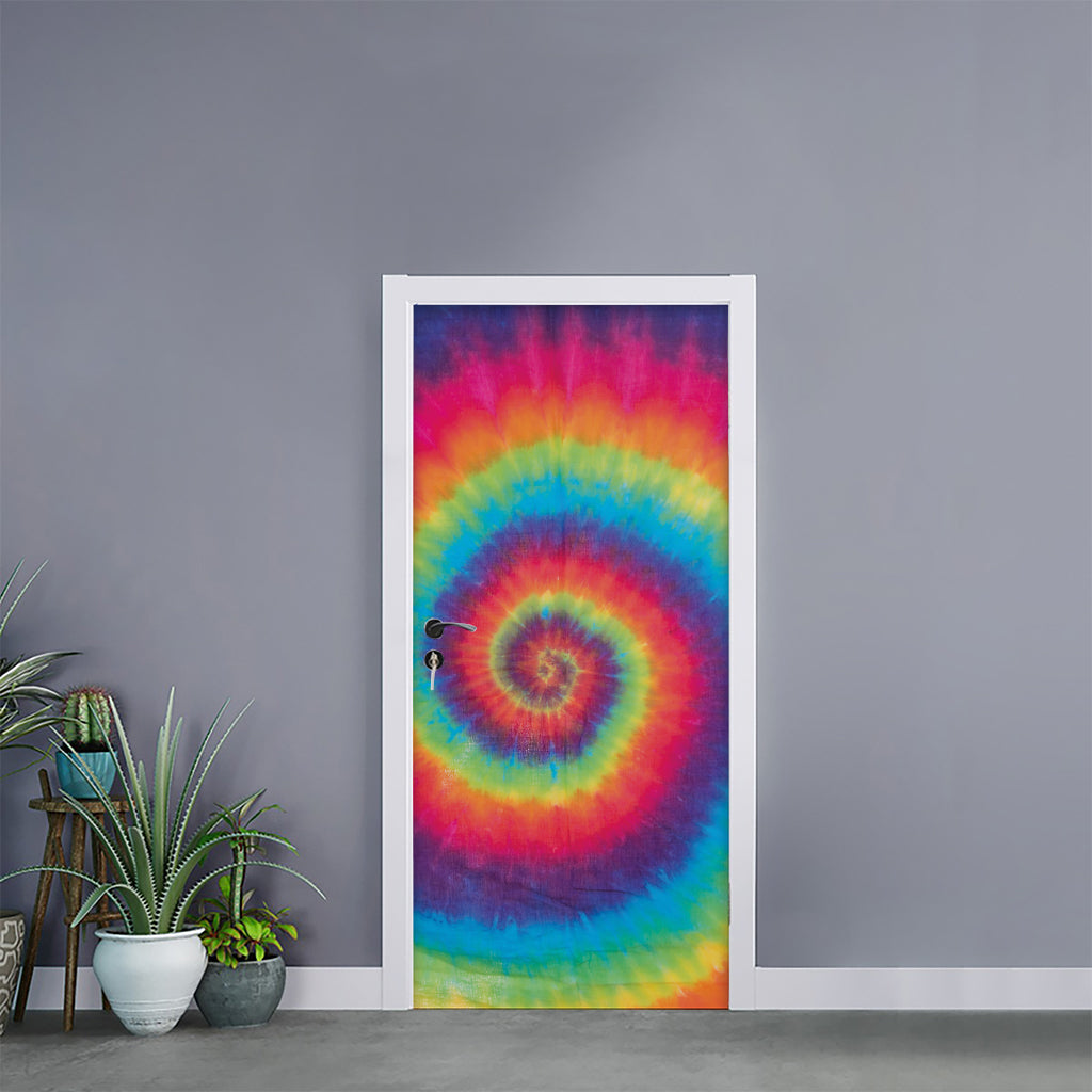 Tie Dye Print Door Sticker