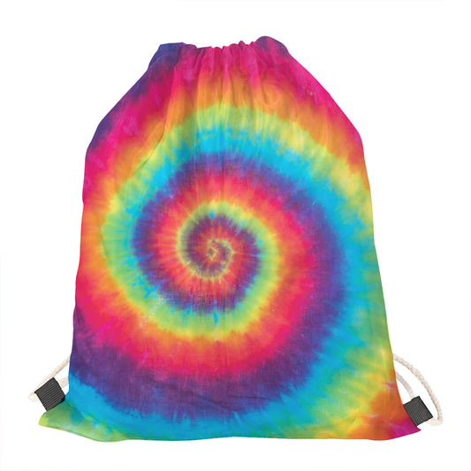 Tie Dye Print Drawstring Bag