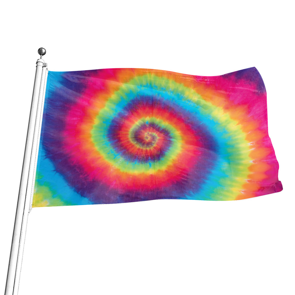 Tie Dye Print Flag