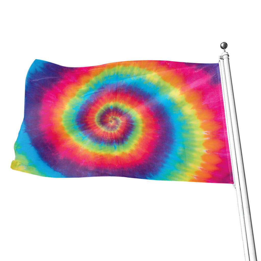 Tie Dye Print Flag