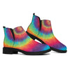 Tie Dye Print Flat Ankle Boots