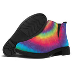 Tie Dye Print Flat Ankle Boots