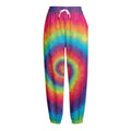 Tie Dye Print Fleece Lined Knit Pants