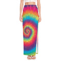 Tie Dye Print High Slit Maxi Skirt
