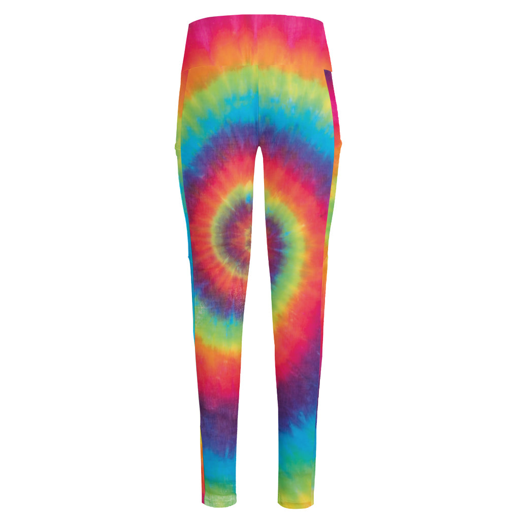 Tie Dye Print High-Waisted Pocket Leggings