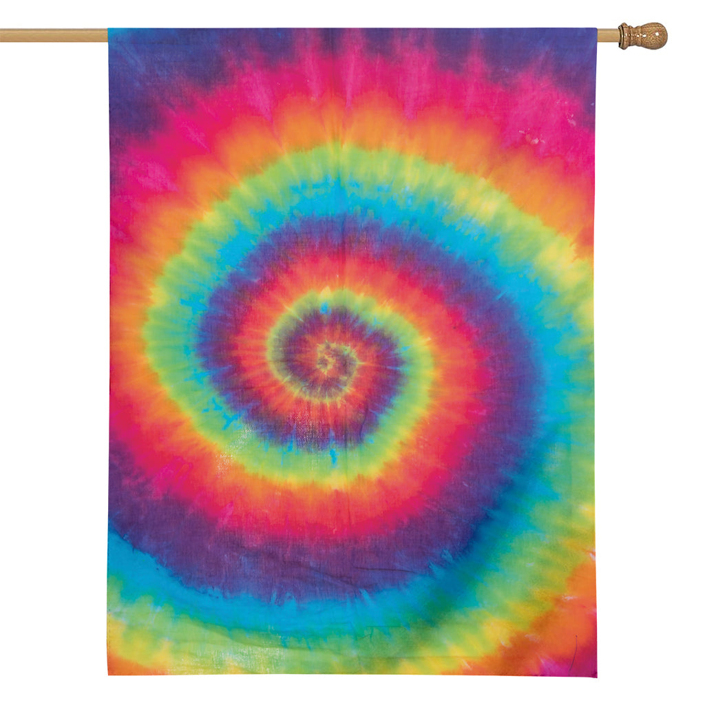 Tie Dye Print House Flag