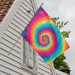 Tie Dye Print House Flag