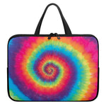 Tie Dye Print Laptop Sleeve With Handle