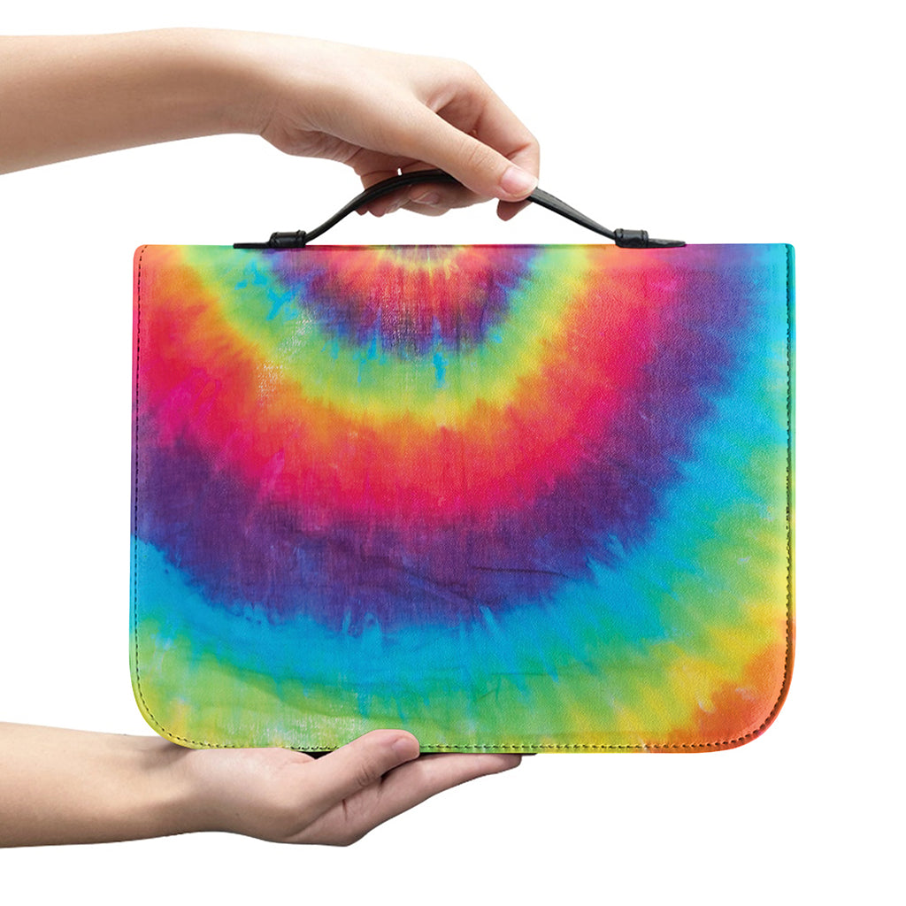 Tie Dye Print Leather Bible Cover