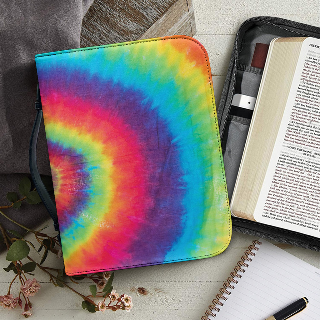 Tie Dye Print Leather Bible Cover
