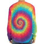 Tie Dye Print Long Sleeve Baseball Jersey