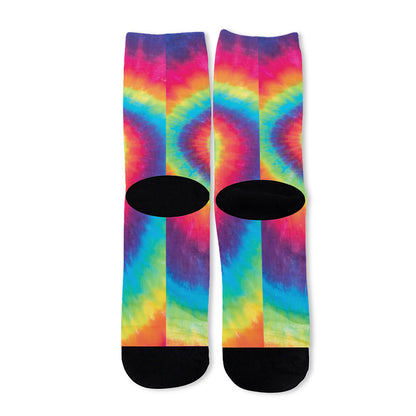 Tie Dye Print Long Socks