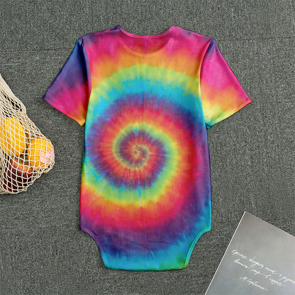 Tie Dye Print Men's Bodysuit