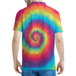 Tie Dye Print Men's Polo Shirt