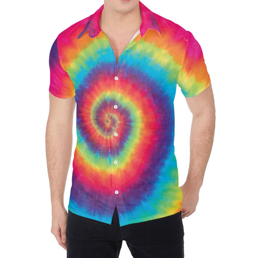 Tie Dye Print Men's Shirt