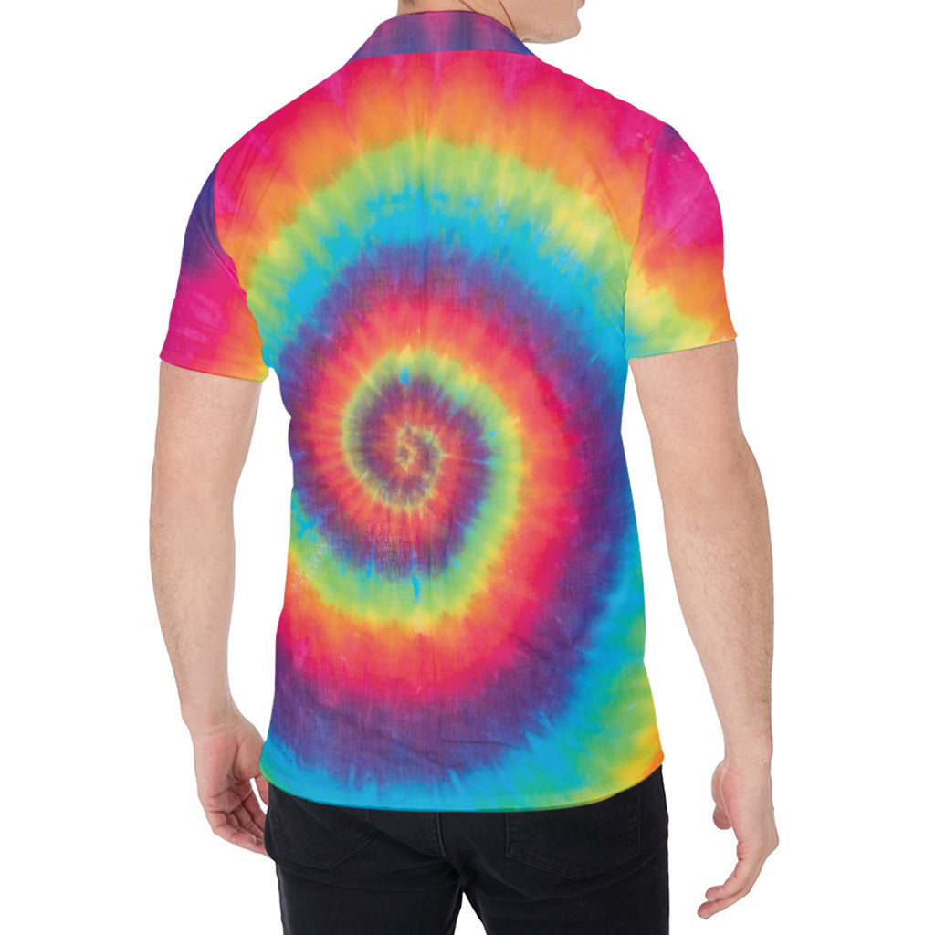 Tie Dye Print Men's Shirt