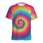 Tie Dye Print Men's Sports T-Shirt