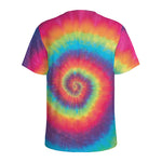 Tie Dye Print Men's Sports T-Shirt