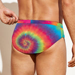 Tie Dye Print Men's Swim Briefs