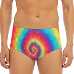 Tie Dye Print Men's Triangle Swim Briefs