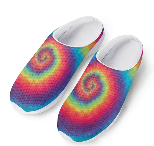 Tie Dye Print Mesh Casual Shoes